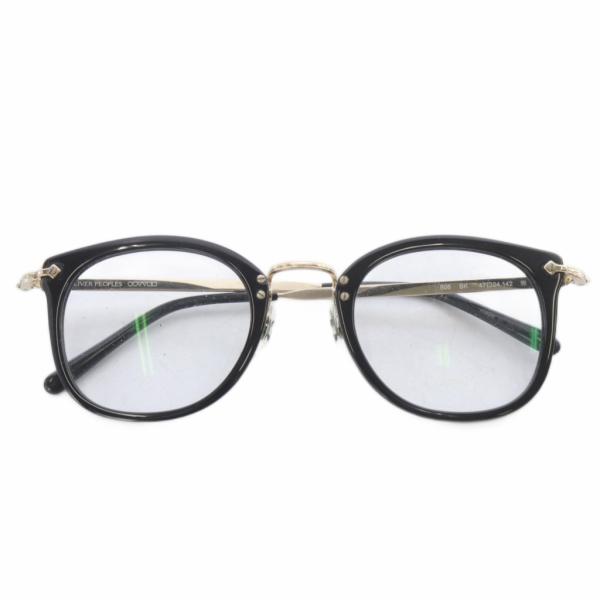 オリバーピープルズ OLIVER PEOPLES 506 眼鏡 メガネ 47□21 142 黒 ブラック ゴールド色 /SR ■AD メンズ【ブランド】オリバーピープルズ OLIVER PEOPLES【表記サイズ】47□21 142【実寸サ...
