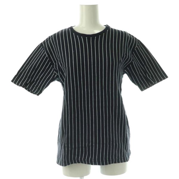 ポールスミス PAUL SMITH コットンストライプTシャツ カットソー 半袖 F 紺 白 /NR ■OS ■SH レディース
