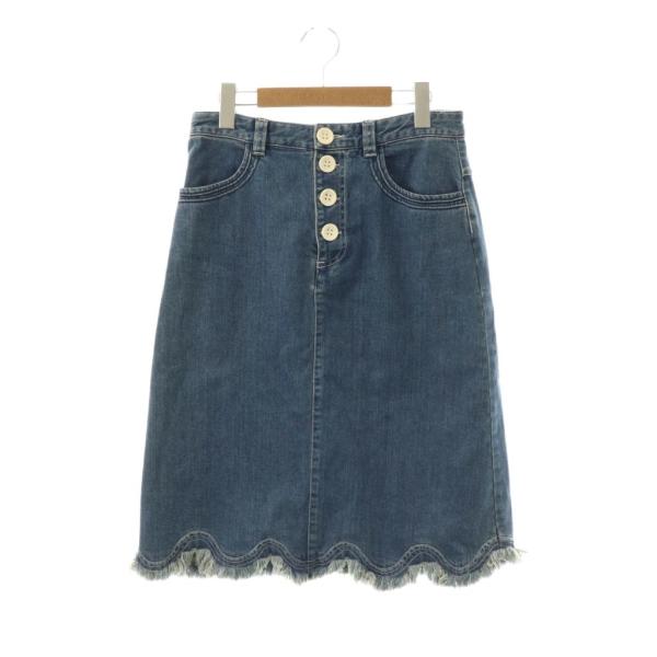 Gucci ダークブルー タイトスカート　ミニスカート　デニムスカート　38 Gucci ダークブルー タイトスカート ミニスカート デニムスカート 38