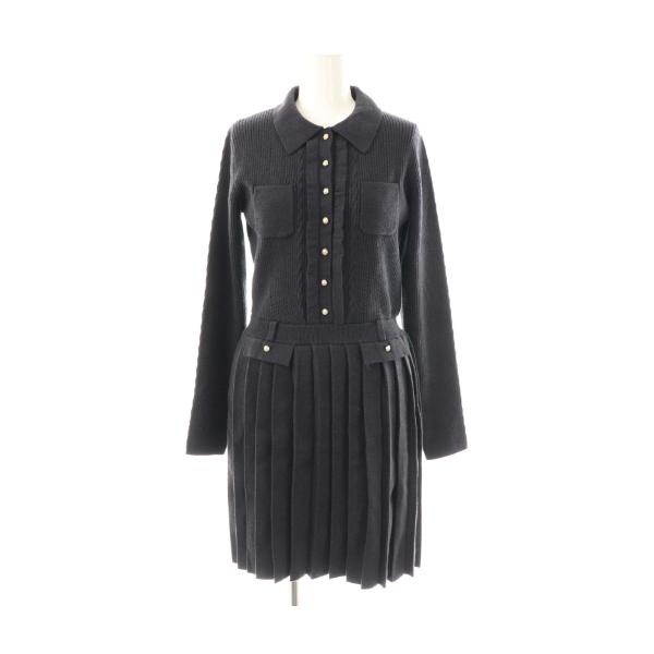 ワンピース herlipto Margot Pleated Knit Mini Dress Margot Pleated Knit Mini Dress