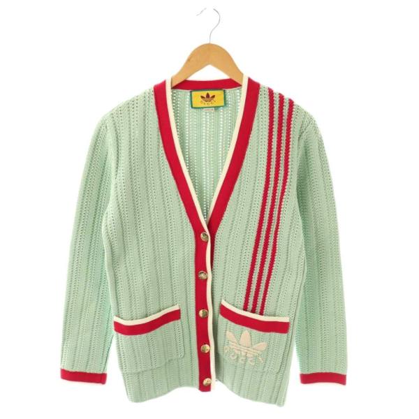 GUCCI（グッチ） × アディダスオリジナル ラインロゴローゲージニット  