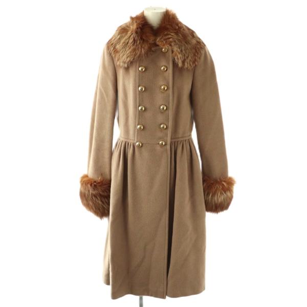 エミリオプッチ EMILIO PUCCI アンゴラ フォックスファー付きロング