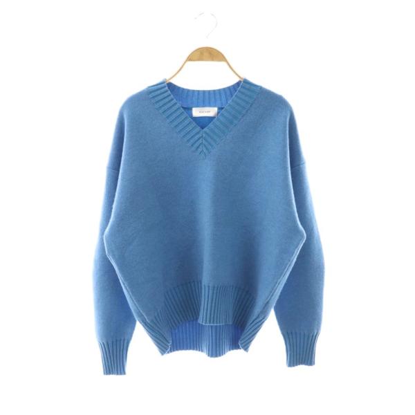 マチャット MACHATT Vネック ニット セーター 長袖 ウール F ライト