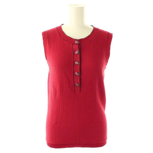 CHANEL（シャネル） ココマークボタン ノースリーブニット カットソー