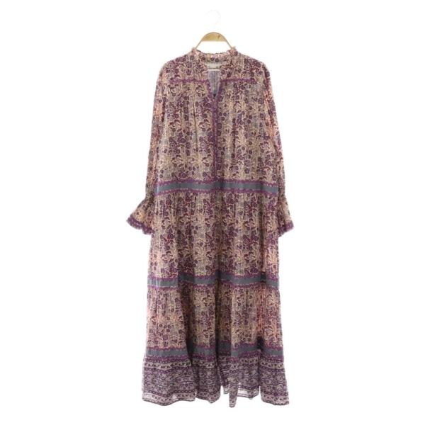 【年末大セール❗】サラマリカ 花柄ロングワンピース サラマリカ sara mallika 25AW Cotton Jacquard Flower Print Frill