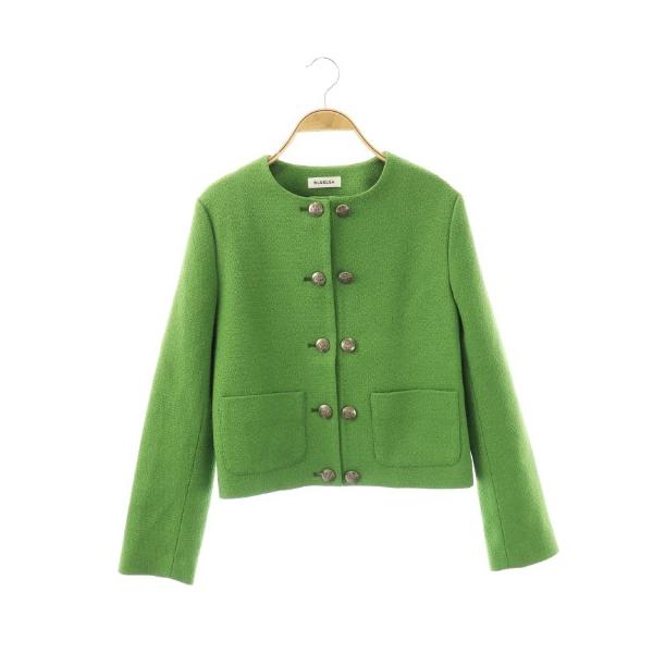 ジャケット・アウター bluelea Double button tweed jacket ブルレア BLUELEA 23SS Double Button Tweed Jacket ノーカラー