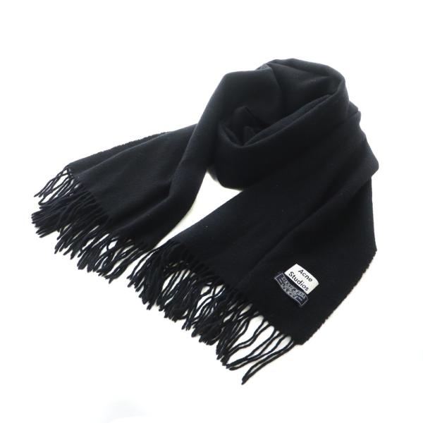 アクネ ストゥディオズ Acne Studios マフラー ウール 黒 ブラック