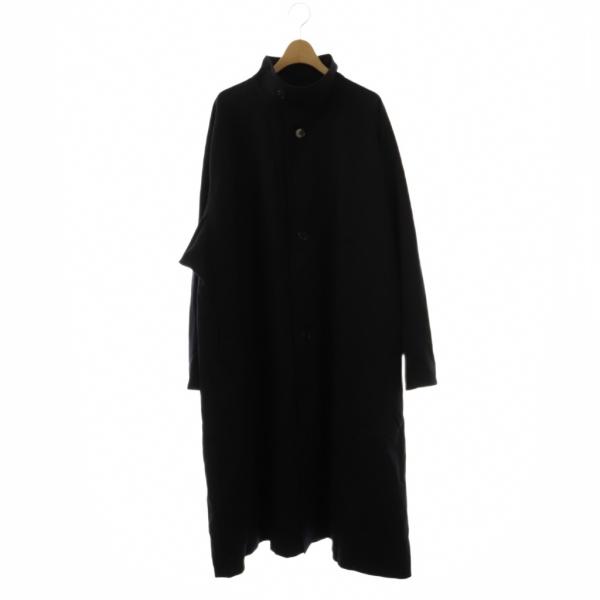CABaN キャバン ウールギャバジン スタンドカラーコート ブラックSサイズ CABaN ウールギャバジン スタンドカラーコート ブラック S