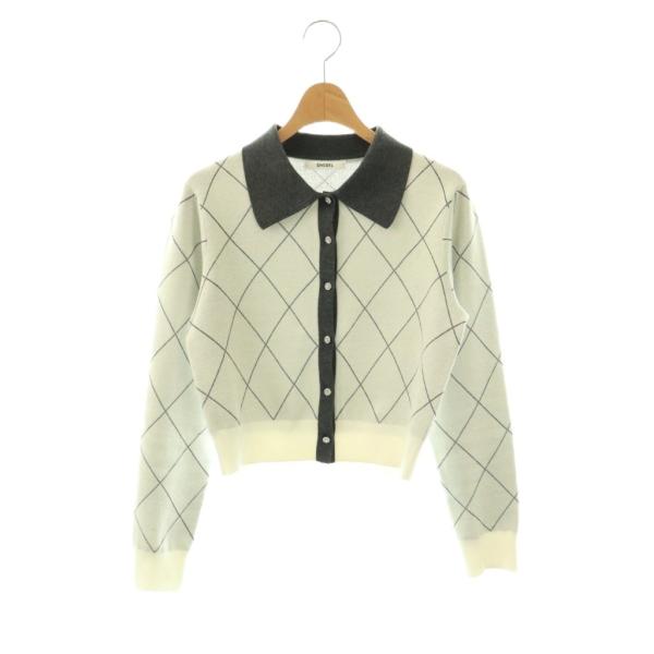 スナイデル　SNIDEL アーガイルチェックカーディガン SNIDEL（スナイデル） SNIDEL 25AW アーガイルチェックカーディガン