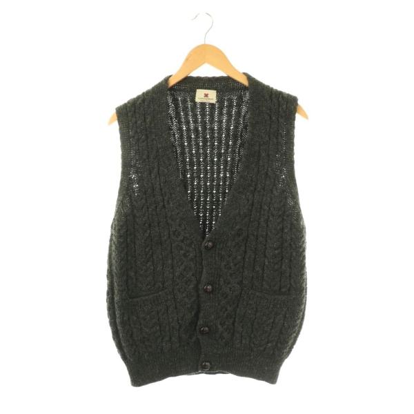 新品 キャレイグドン ニット キャレイグドン CARRAIG DONN ニットベスト ダークグレー /HK □OS