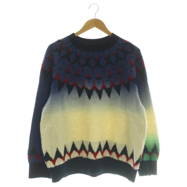 サカイ sacai Jacquard Knit Pullover ジャガード ニット プルオーバー