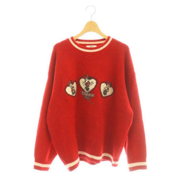 MD X'mas KNIT MINNIE ニット ミニー　マウジー　赤 MD X'mas KNIT MINNIE ニット ミニー マウジー 赤 - メルカリ
