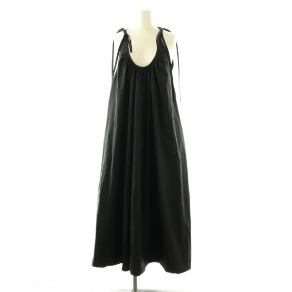 コー CO Gathered Halter マキシワンピース ロング XS 黒 /NR ■OS レディース