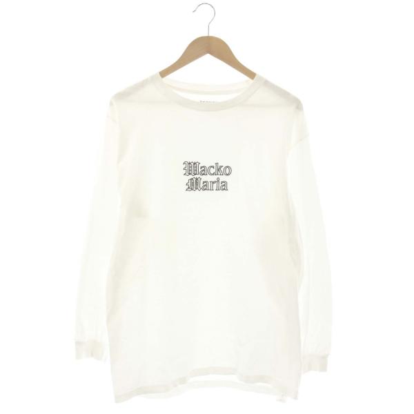 【ビッグサイズ】WACKO MARIA 24SS 刺繍ロゴ ロンT 黒 XXL WACKO MARIA（ワコマリア） WACKO MARIA 24SS ロゴ刺繍長袖Tシャツ