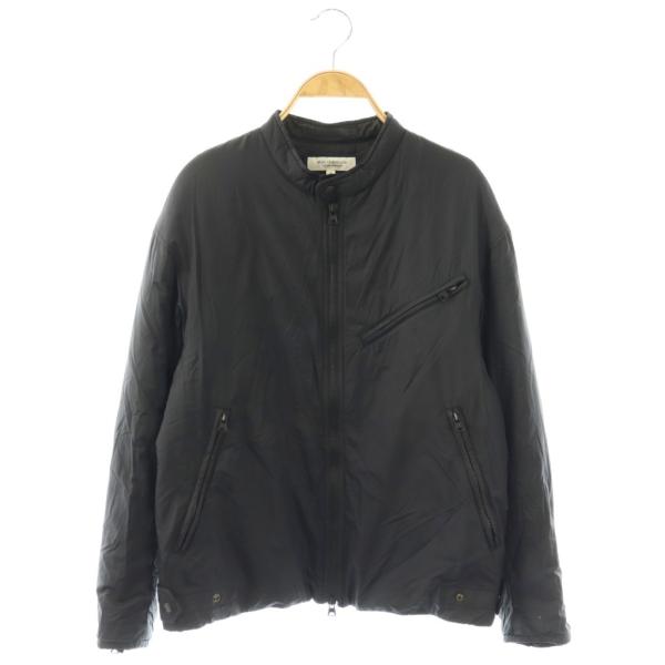 B&Y ユナイテッドアローズ BEAUTY&YOUTH ビューティー&ユース PUFFER シングル ライダース ジャケット ブルゾン 中綿 S 黒 /MI ■OS ■SH