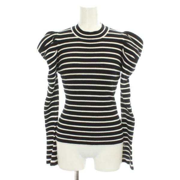 Her lip to ハーリップトゥ 24AW Volume Sleeve Stripe Knit Top
