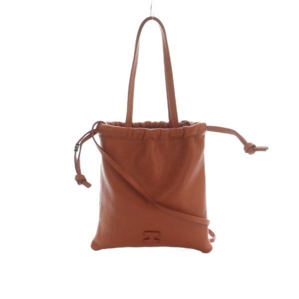 イアクッチ IACUCCI グラネッロCERVO ショルダーバッグ レザー 巾着 赤