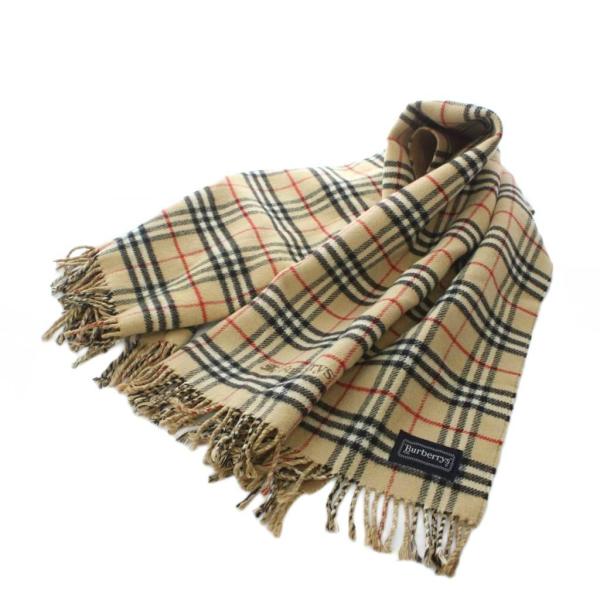 BURBERRY（バーバリー） マフラー ストール ノバチェック ウール 茶色