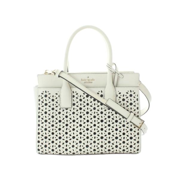 美品　ケイトスペード　ハンドバッグ　ストラップ　ホワイト kate spade NEW YORK（ケイト・スペード ニューヨーク） ケイト