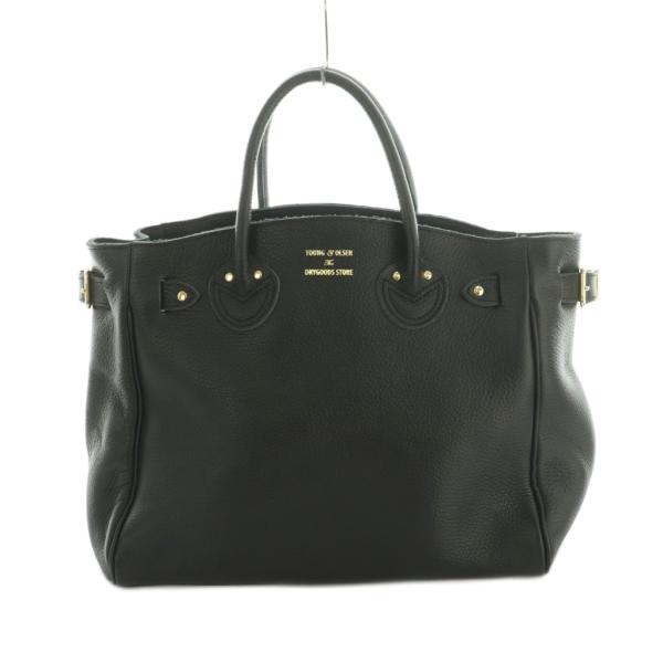 ヤングアンドオルセン YOUNG & OLSEN EMBOSSED LEATHER BELTED TOTE