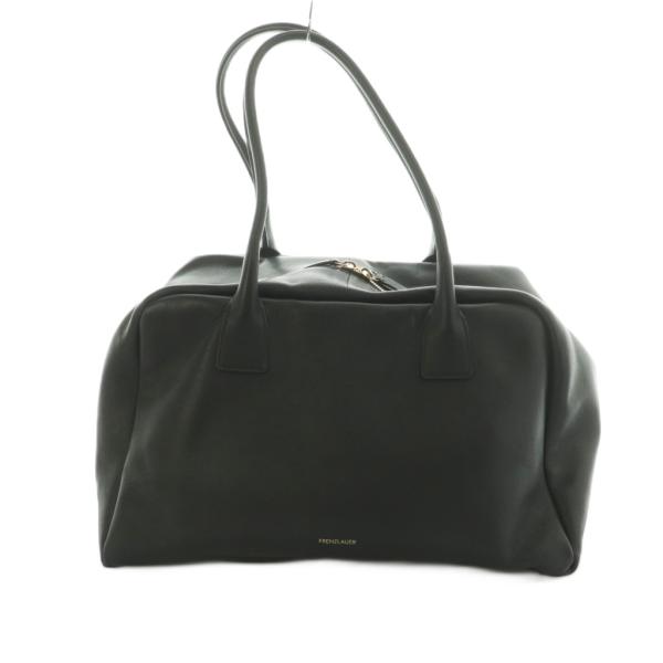 ドゥーズィエムクラス購入FRENZLAUER レザー ショルダーバッグ ブラック フランツロアー FRENZLAUER Deuxieme Classe取り扱い BOWLING BAG