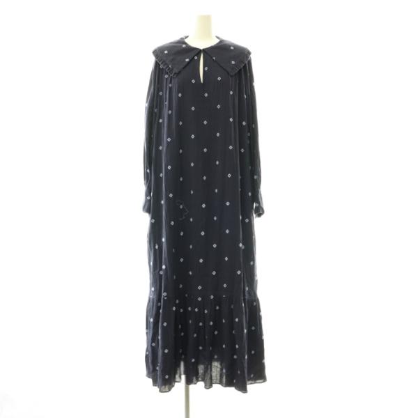 ヌキテパ NE QUITTEZ PAS! Cotton Gauze Full Embroidery Frill Collar