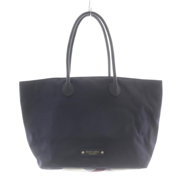値下げ　ブルーレーベル　ネイビー ナイロン トートバッグ ブルーレーベルクレストブリッジ BLUE LABEL CRESTBRIDGE ナイロン