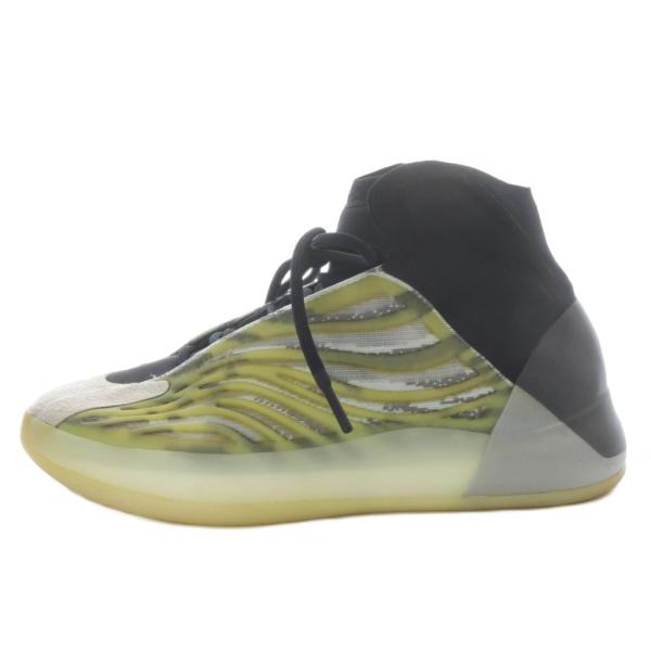 アディダス adidas YEEZY QNTM BSKTBL スニーカー US9.5 ホワイト ブラック グレー FZ4362 /YO29 メンズ