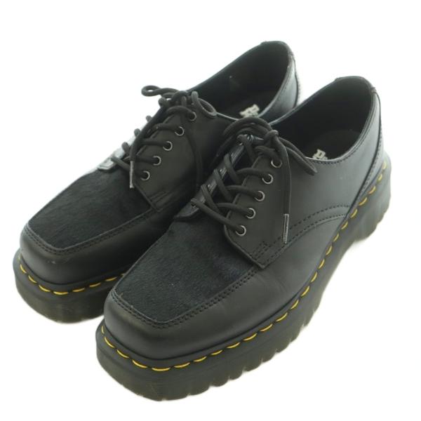 状態良好Dr. Martens 黒 レースアップシューズUK6JP25.0 Dr.Martens（ドクターマーチン） レースアップシューズ レザー ハラコ