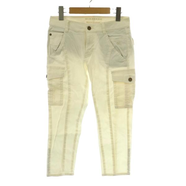 バーバリーブルーレーベル BURBERRY BLUE LABEL カーゴパンツホワイトパンツ 36 白 ホワイト /SS ■OS レディース