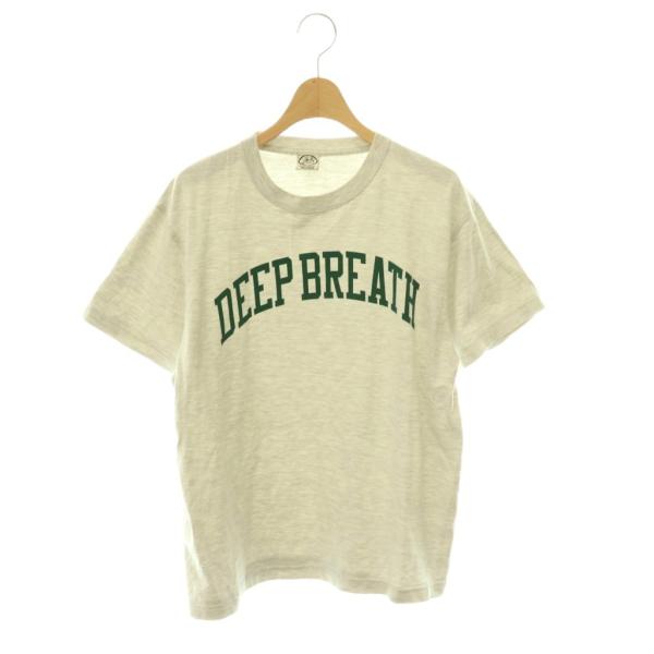 スキン skin DEEP BREATH Tシャツ カットソー DeuxiemeClasse別注 半袖 グレー グリーン /DO ■OS レディース