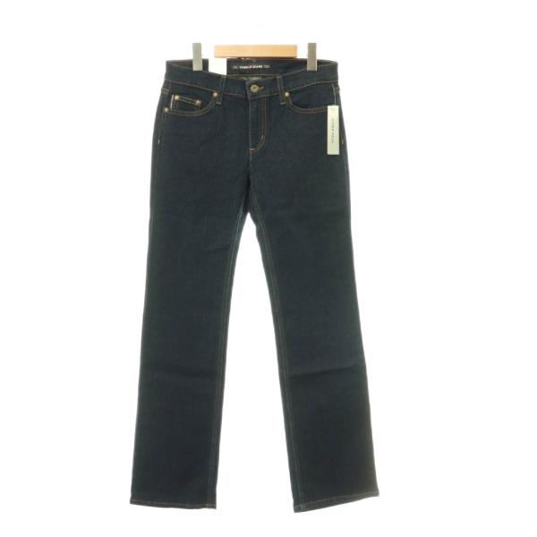 未使用品 ダナキャランニューヨーク DKNY JEANS デニムパンツ ジーンズ ソフトフレア 7R インディゴ /ES ■OS レディース