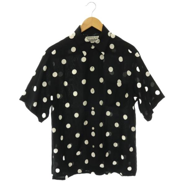 ワコマリアWACKOMARIA ハワイアンシャツ黒　Sサイズ WACKO MARIA（ワコマリア） WACKO MARIA DOTS HAWAIIAN SHIRTドット