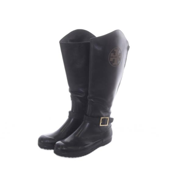 TORY BURCH（トリーバーチ） レインブーツ 長靴 ロングブーツ 38 黒