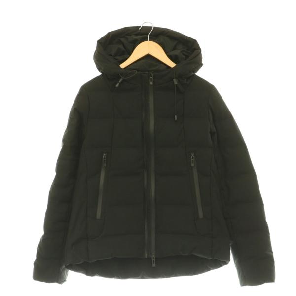 リズレー RISLEY Seamless down jacket ダウンジャケット ジップアップ フード アウター 36 黒 ブラック /HS ■OS レディース