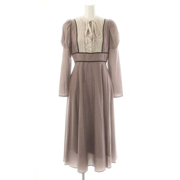 ハーリップトゥ Herlipto Orangerie Dot Long Dress ワンピース ハーリップトゥ Herlipto Orangerie Dot Long Dress ワンピース