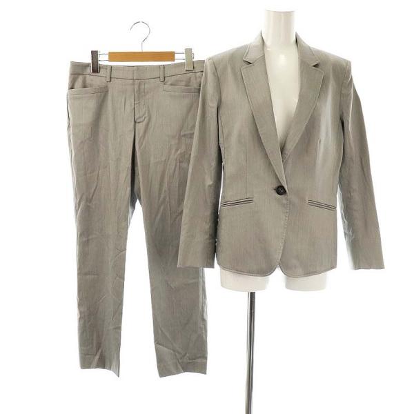 23区 羊毛 パンツスーツ ジャケット38 パンツ36 グレー 23区 羊毛 パンツスーツ ジャケット38 パンツ36 グレー低 価格