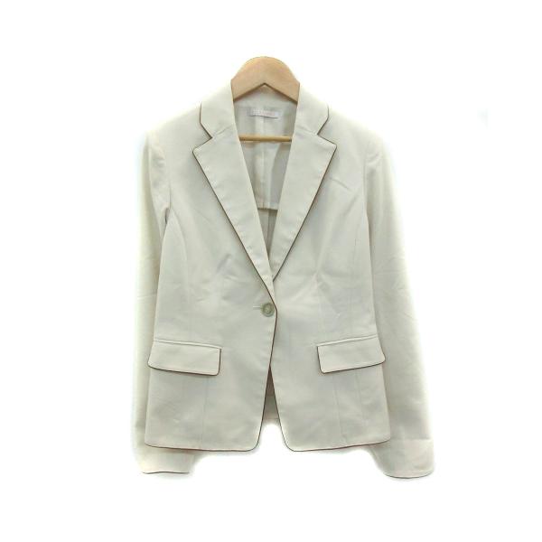 エルプラネット ELLE PLANETE テーラードジャケット ミドル丈 シングル