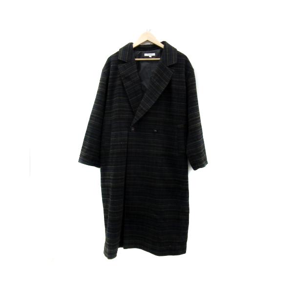 MOUSSY（マウジー） チェスターコート ロング丈 チェック柄 ダブル