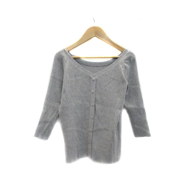 【新品】Apuweiser-riche リブニット Apuweiser-riche（アプワイザー・リッシェ） リブニットカーディガン V