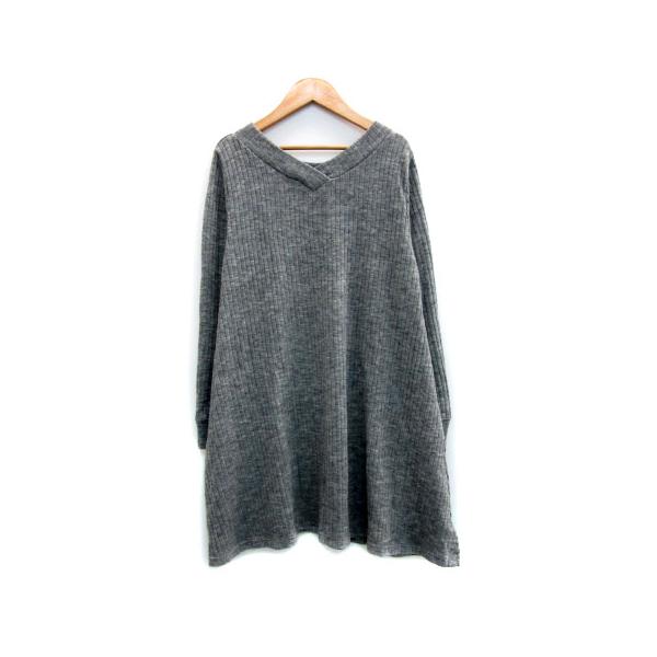 OLIVE des OLIVE しおん 3wayミニワンピース グレー OLIVE des ワンピース 3wayドッキングミニワンピ : ZOZOTOWN