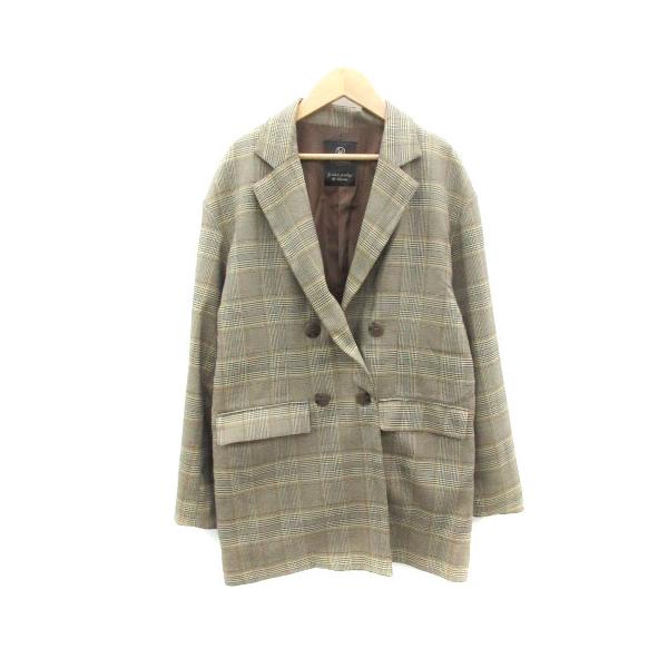 ダブルクローゼット w closet テーラードジャケット ロング丈 ダブル 