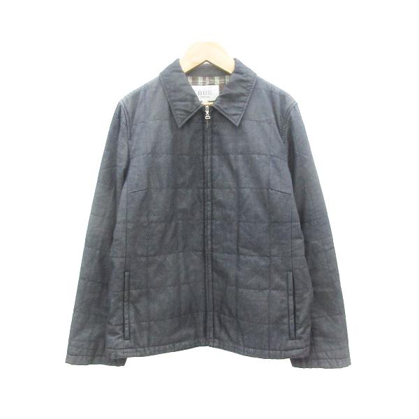 23区キルティングコートチャコールグレー38 ブラウン フード