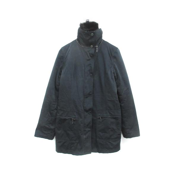 マテリア MATERIA モッズコート ミドル丈 ライナー付き フェイクファー