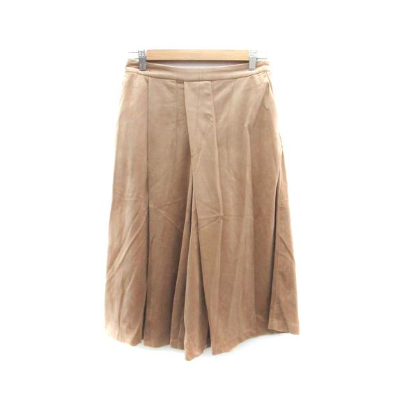 未使用品 ロペピクニック ROPE Picnic ガウチョパンツ ワイドパンツ 七分丈 ベロア 40 茶色 ブラウン /HO39 レディース