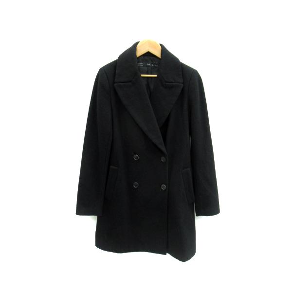 美品⭐️ザラ　ZARA　大きめ　 リーファーコート　ロング　ロゴボタン　ピーコート 美品⭐️ザラ ZARA 大きめ リーファーコート ロング ロゴボタン