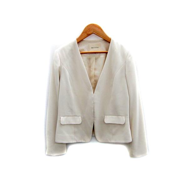 デビュー ド フィオレ Debut de Fiore ノーカラージャケット ミドル丈