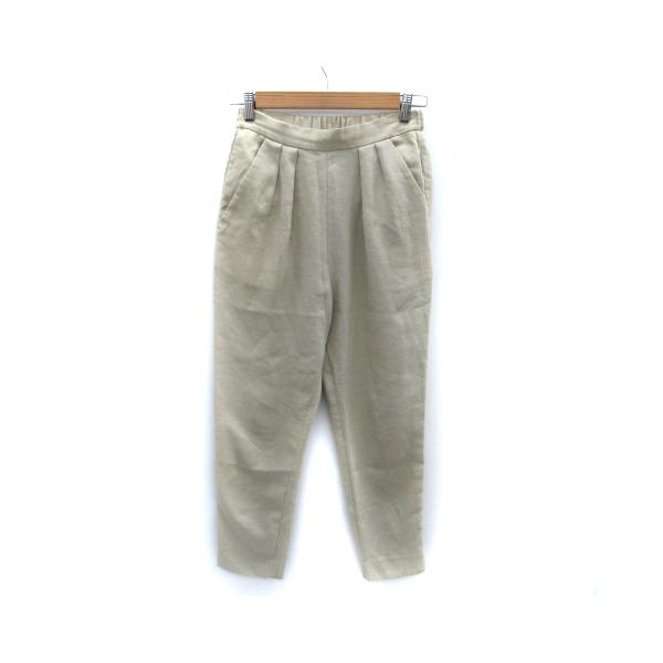 トーナル TONAL テーパードパンツ アンクル丈 36 S ベージュ /SM4 レディース