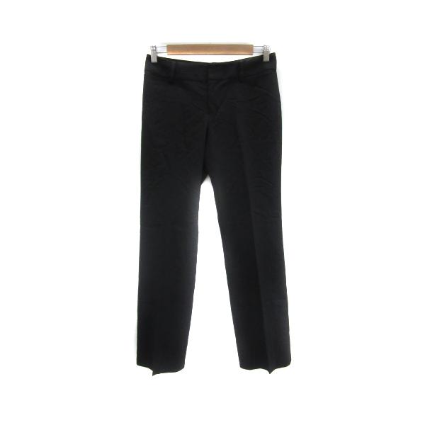 コムサイズム COMME CA ISM スラックスパンツ ロング丈 無地 M 黒 ブラック /YS11 レディース