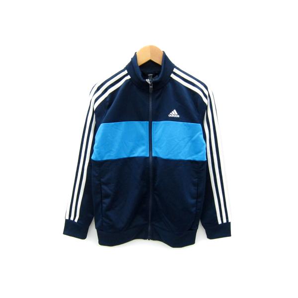 アディダス adidas スポーツウエア ジャージ ジャケット ミドル丈 スタンドカラー スリーライン 切替 150 紺 ネイビー 男の子 キッズ【ブランド】アディダス adidas【表記サイズ】150cm※実寸サイズをご確認ください。【実...